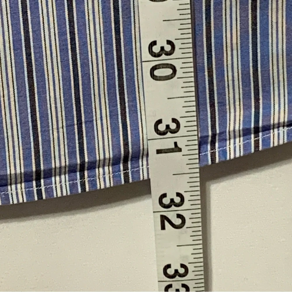 Polo Ralph Lauren Dress Shirt Andrew Striped Long Sleeve Mens Size 16.5 32/33‎